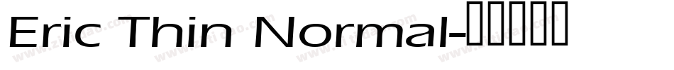 Eric Thin Normal字体转换